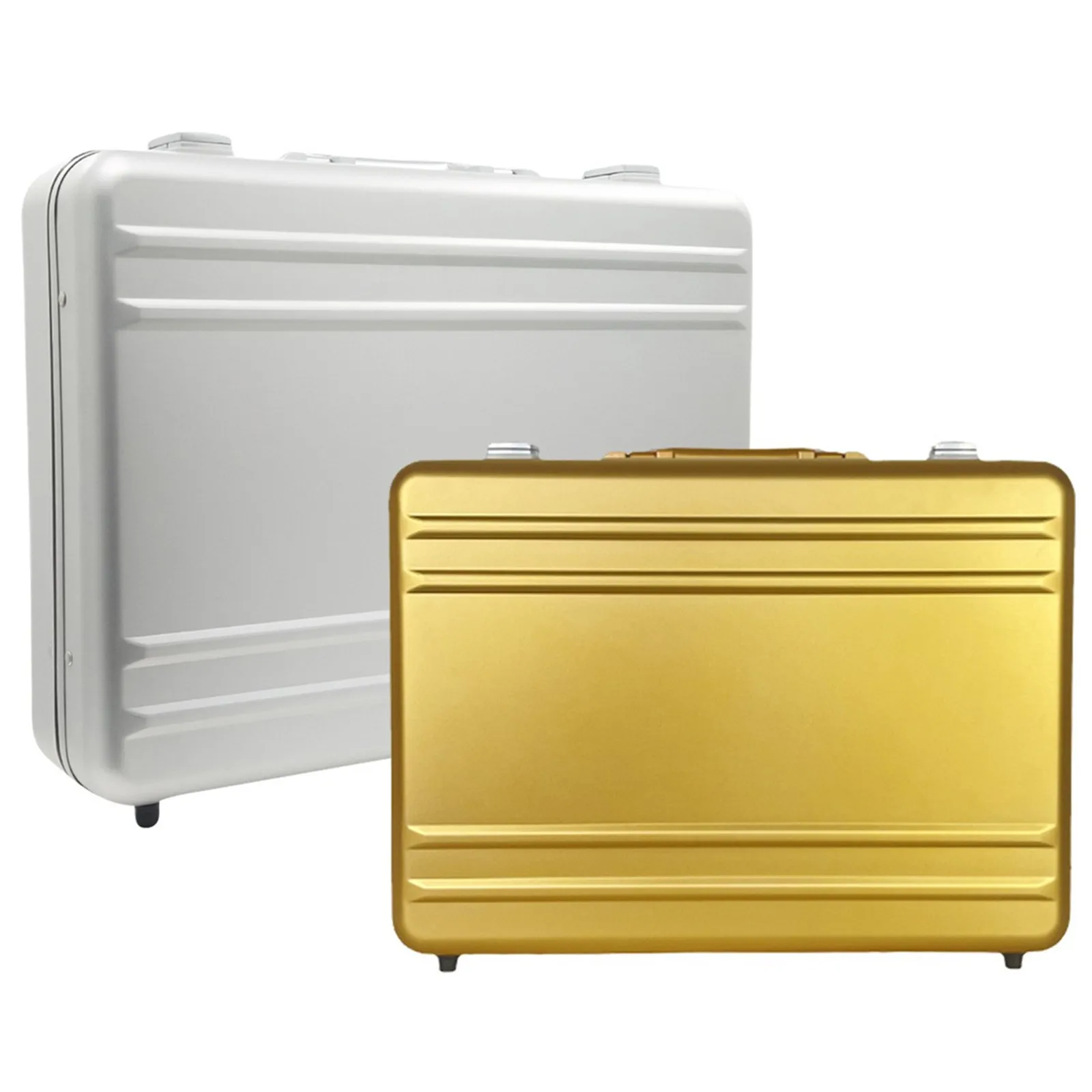 المحمولة سبائك الألومنيوم حقيبة الأدوات الأعمال مقاوم للماء السفر حقيبة التخزين كمبيوتر محمول اللوحي حالة الأشياء الثمينة صندوق إيداع آمن