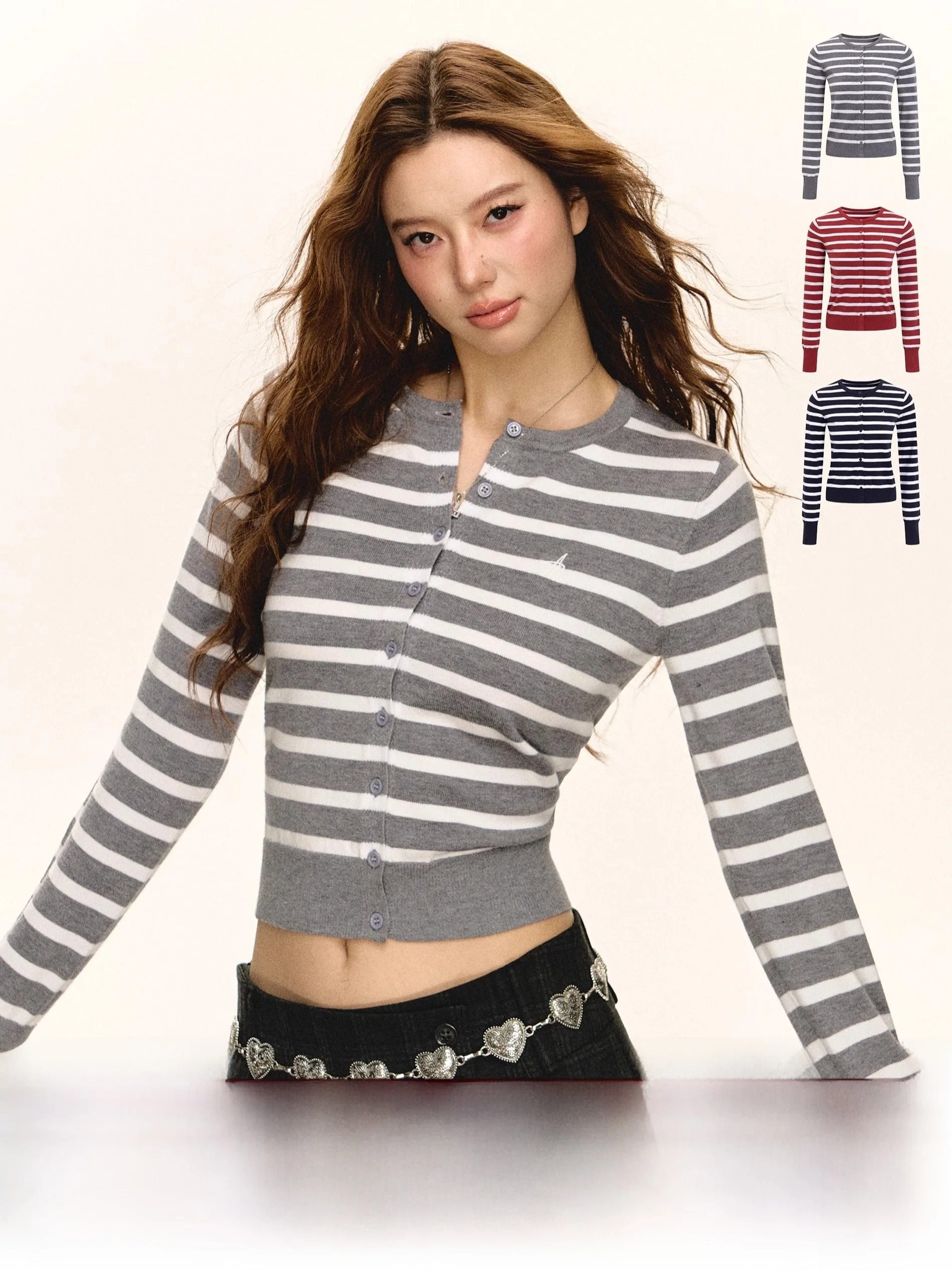 

Женский вязаный топ Ariseism в американском стиле ретро, базовый слой, внутренняя одежда, облегающий крой, осенний новый Sle Street Sle, круглый Ne Lon...