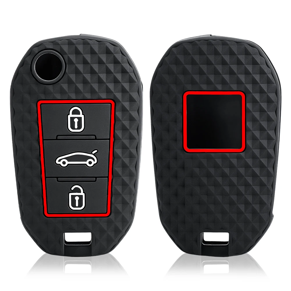 Silicone Car Key Case Cover For Citroen C5 C3 C4 C8 Berlingo For Peugeot Partner Rifter 208 308 508 407 2008 3008 3008 Expert