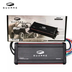 GUZARE Marine Bluetooth Amplifier with IPX7 waterproof,300×4 Channels Peak @4 Ohms Speaker,Bridgeable to 200W×2@4 Ohms