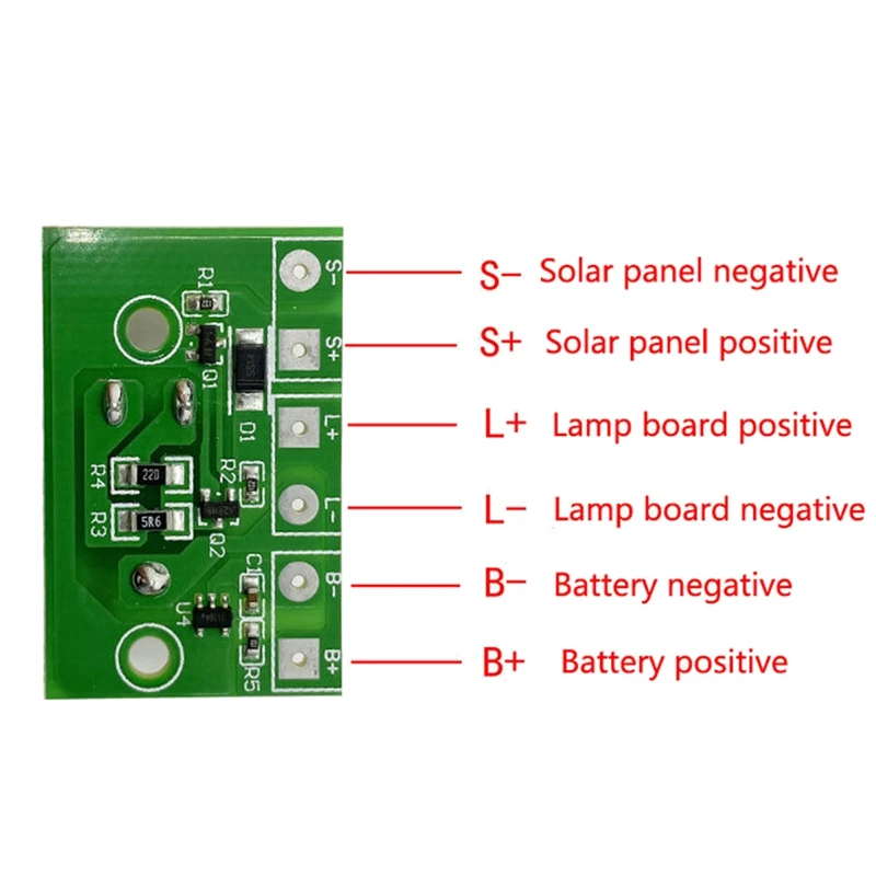 Solar Lawn Light Controller Board 3.7V Lithium Battery Solar Spotlight Light Solar Light Circuit Board With Switch