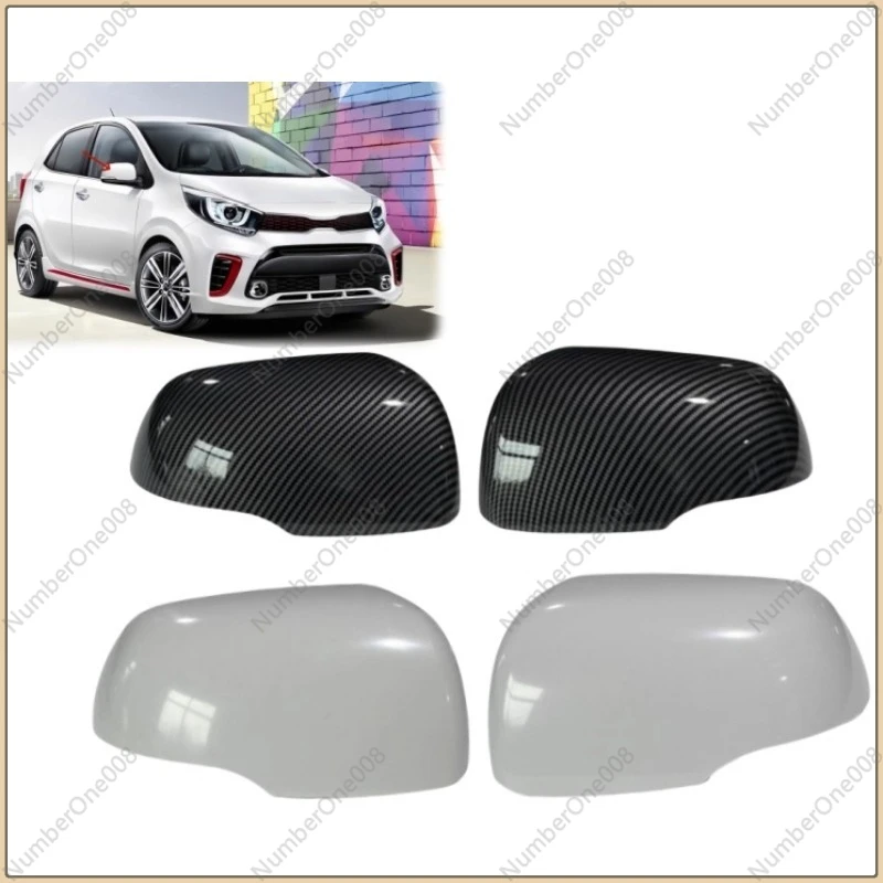 

Car Side Rearview Mirror Cover Carbon Fiber Door Mirror Shell For Kia Picanto 2012-2017 Car Accessories