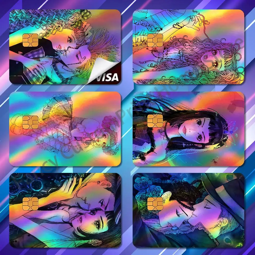 

Miwako P-Paradise Kiss Credit Debit Card Color Laser Stickers Films Anime Diy Waterproof Sticker Film