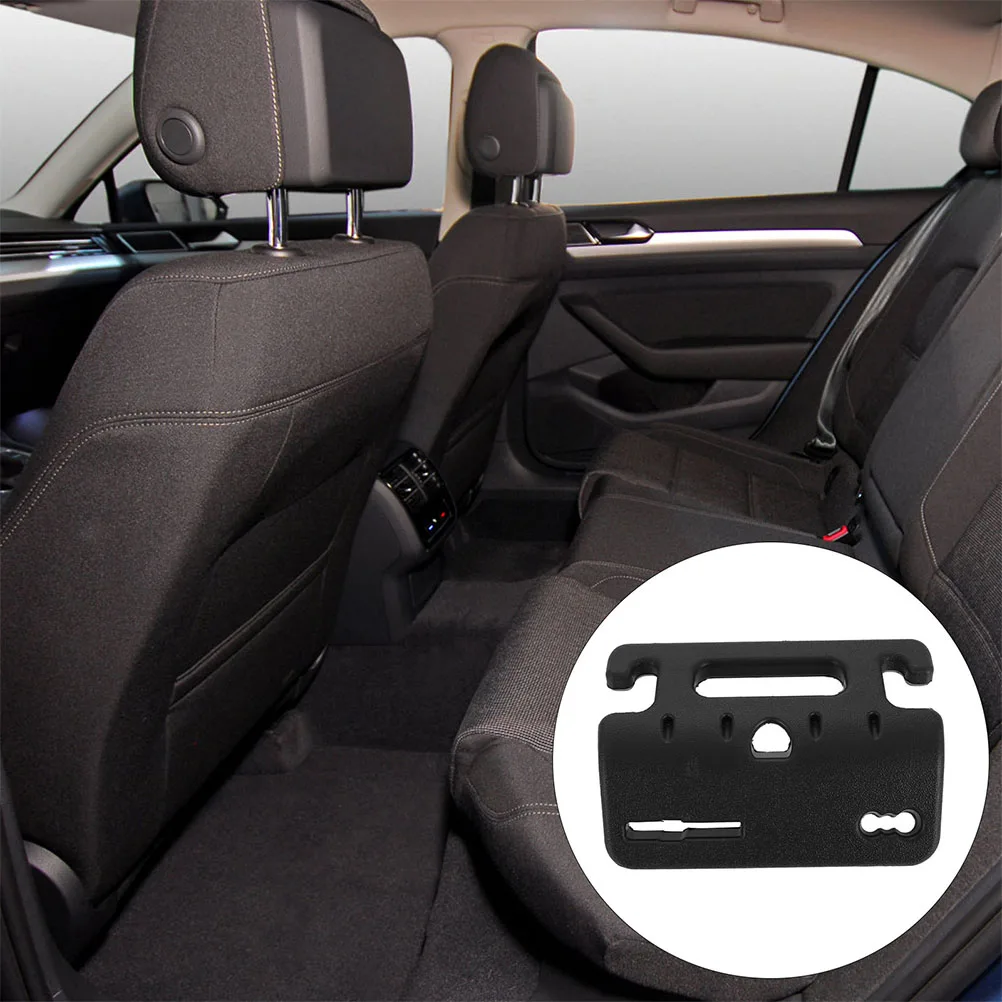

2pcs Car Seat Back Headrest Hook Multifunctional Handle Bag Hanger For Purse Wallet Storage Organizer Durable Abs Black Auto
