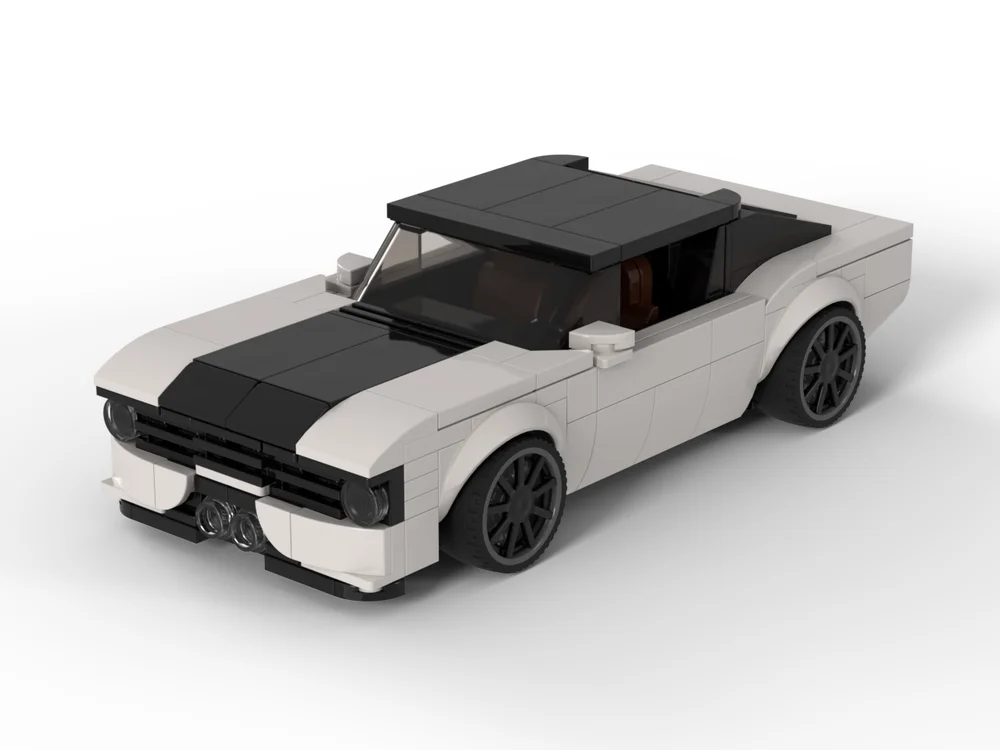 

2025 Moc The Bass 770 8 Вт MOD City Car Speed Champion Классический классический автомобиль Строительные блоки Кирпичная гоночная модель Детская игрушка в подарок