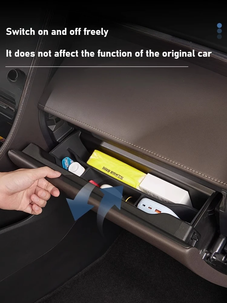 Car passenger storage box For 40 Series Alphard Wilfa  silicone box layered storage modified accessories