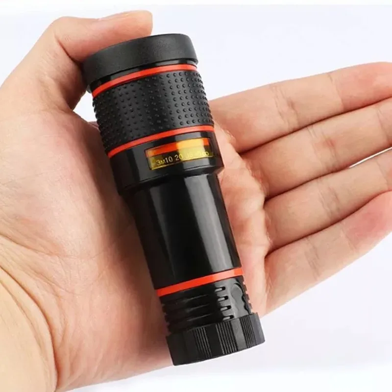 Lens Universal Clip 20X/12X/8X Zoom Phone Camera Telephoto Lens Monocular Telescope Phone Universal Optical Telescope Lens Kit