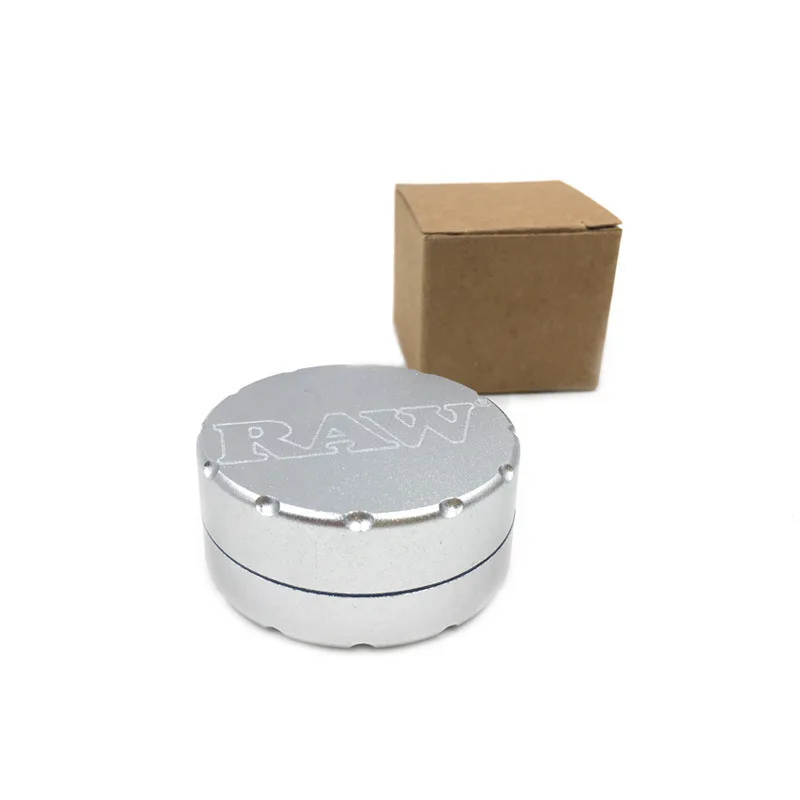 52MM Aluminum Alloy Herb Grinder Cigarette Mill 2 Layer Missing angle smoke Tobacco Grinder Smoking Accessories