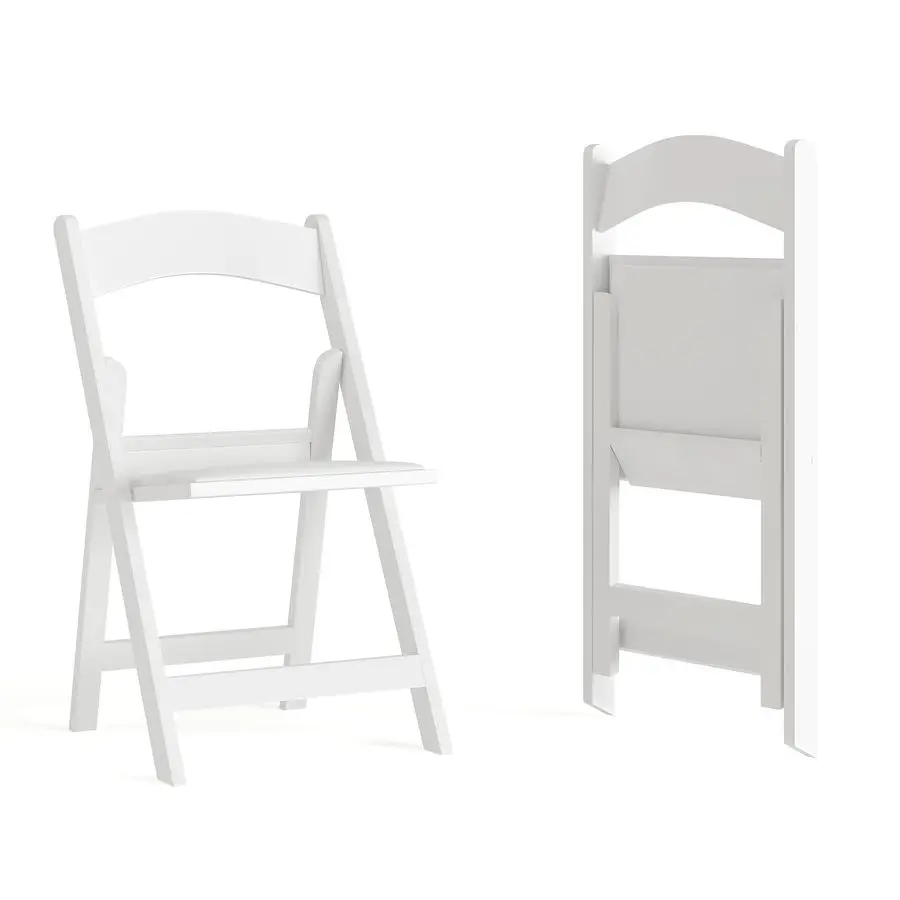 

Hercules Series Folding Chairs for Weddings and Formal Events, Stackable Commercial Event Seats with 1,000lb. Static Weight Capa