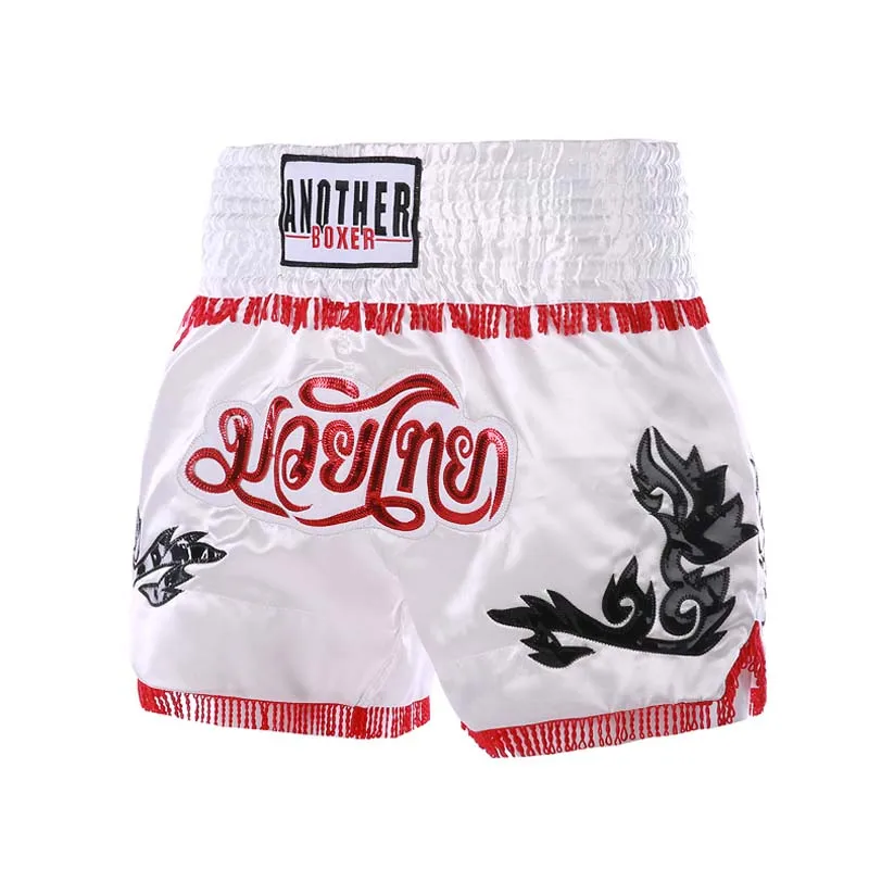 Kids Adults Thai Boxing Shorts Boxeo Men Women Fashion Tassel Kickboxing MMa Fitness Combat Trunks Training Fight Crossfit Pants