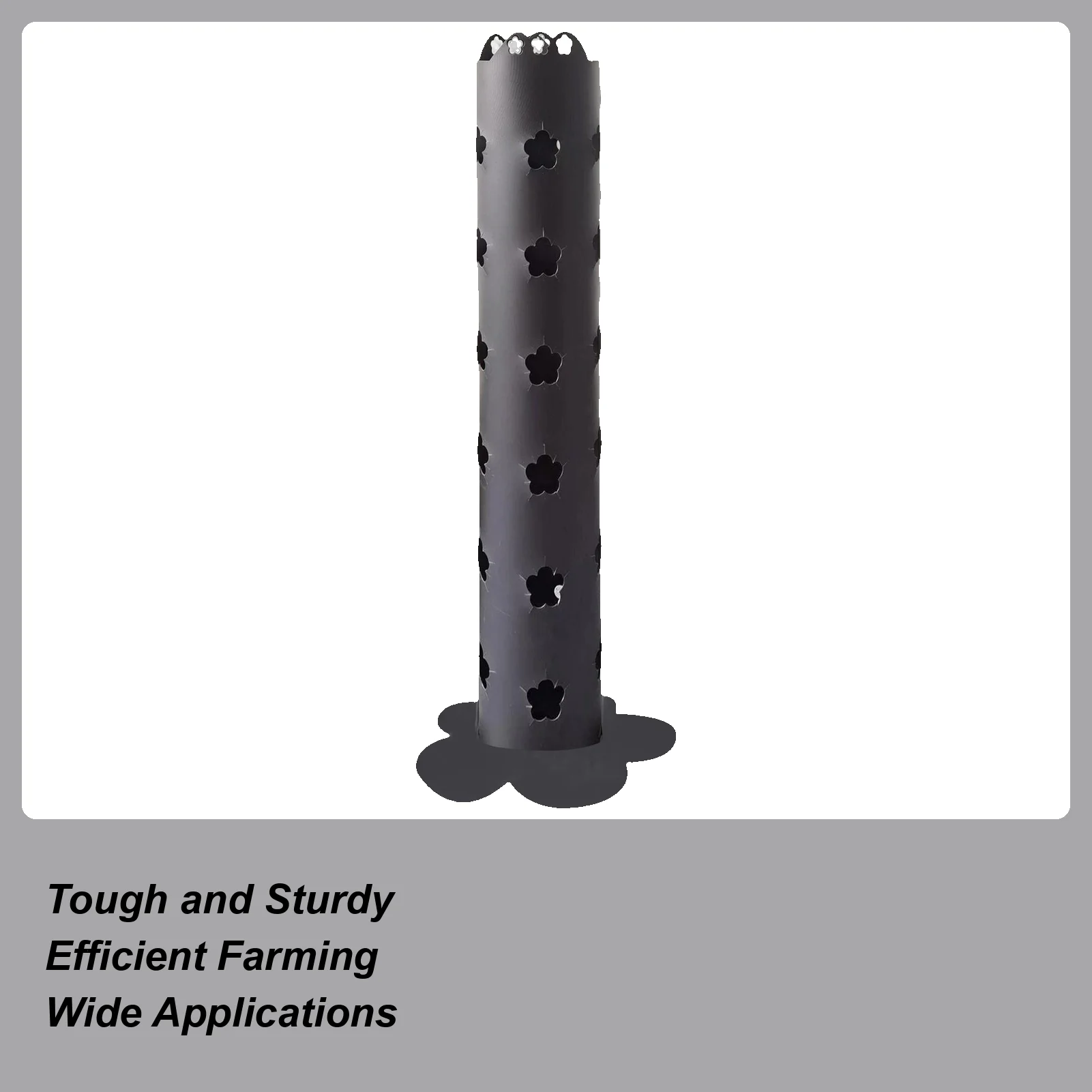 Macetero Vertical de 31,4 pulgadas, torre de flores hueca de pie, macetero para exteriores con capacidad para hasta 30 plantas para porche, jardín, Patio, lugar de trabajo