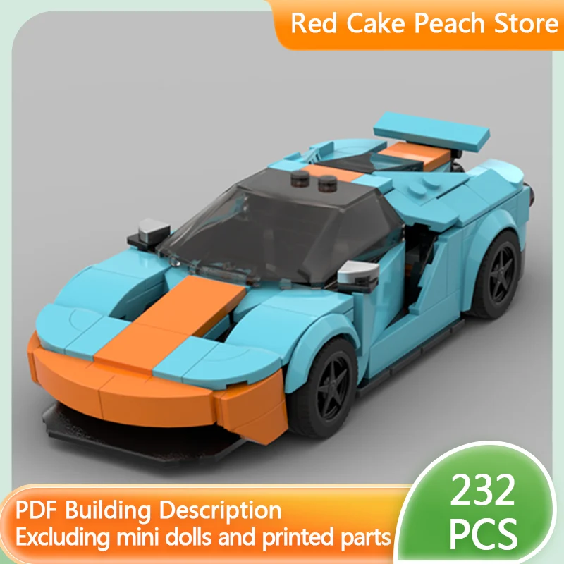 

Модель скоростного гоночного автомобиля MOC, строительные кирпичи, высокопроизводительный суперкар, модульная технология, детский праздничный подарок, сборка игрушек, костюм