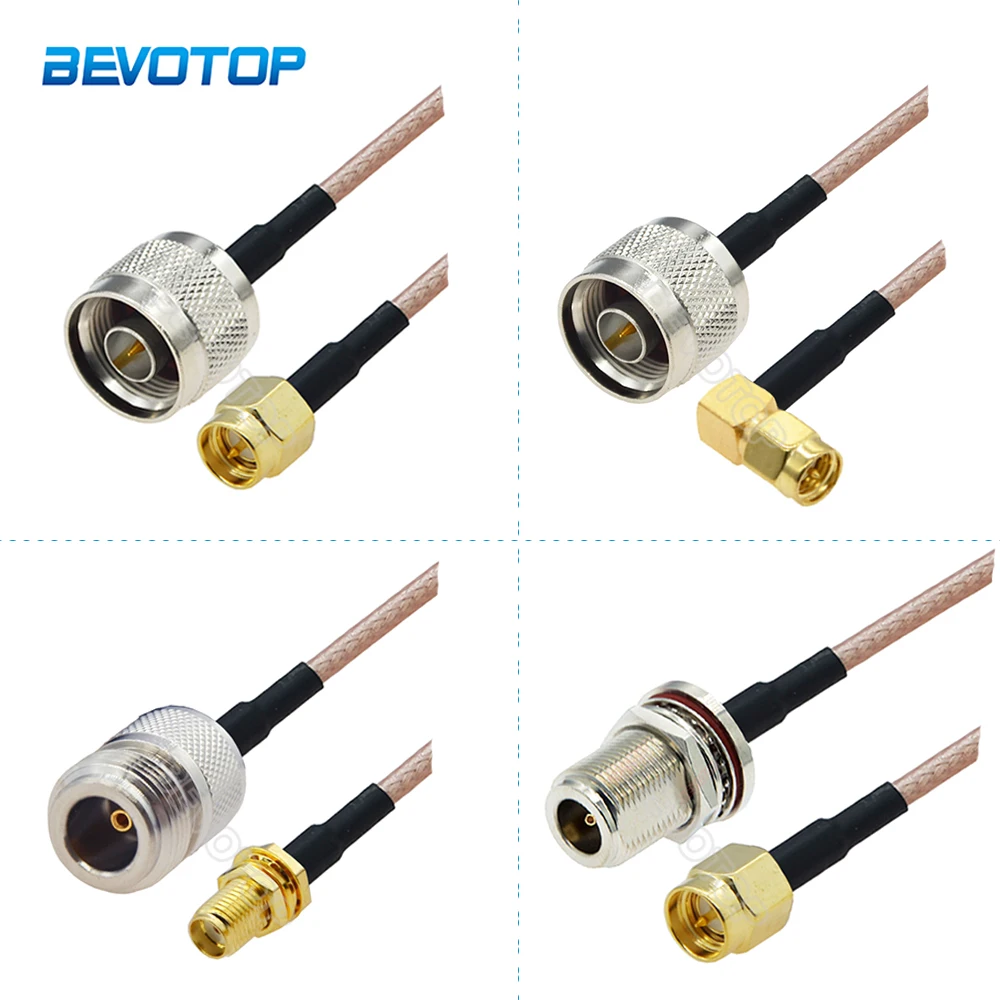 

1PCS N Male Plug to SMA Female Jack Connector Adapter RG316 50 Ohm Pigtail RF Coax Extension Cable Coaxial Jumper Cord 15CM-30M