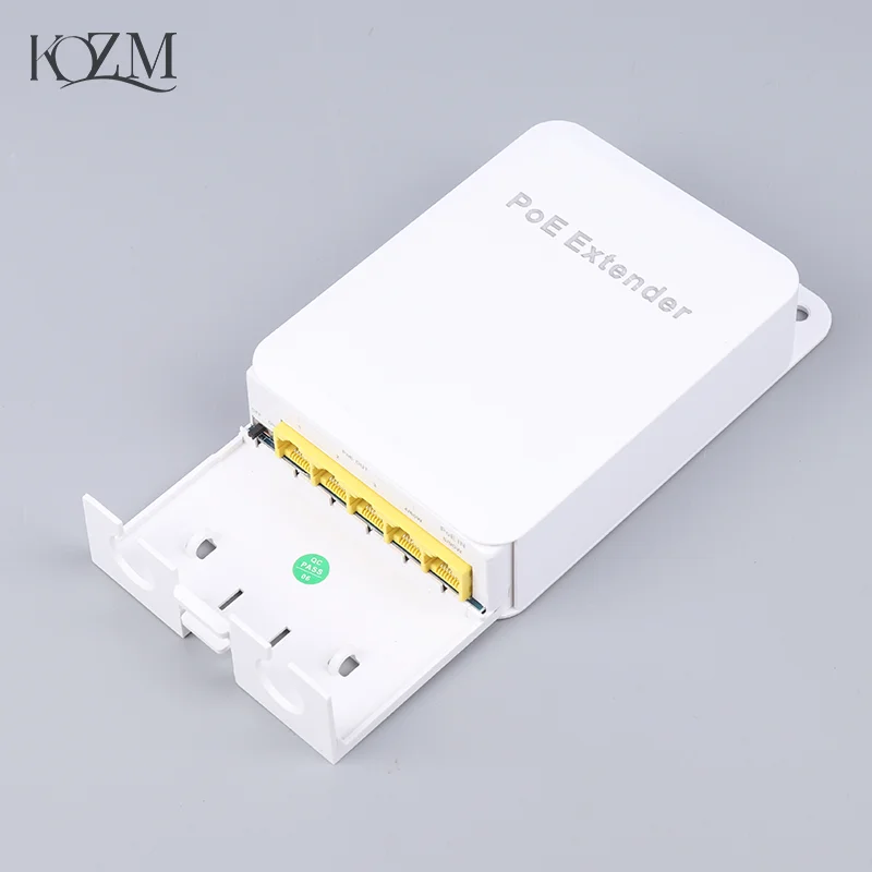 

5 Ports Outdoor PoE++ Gigabit Extender, 1 In 4 Out PoE Repeater With 1000Mbps IEEE802.3af/at/bt Compatible IP65 Waterproof