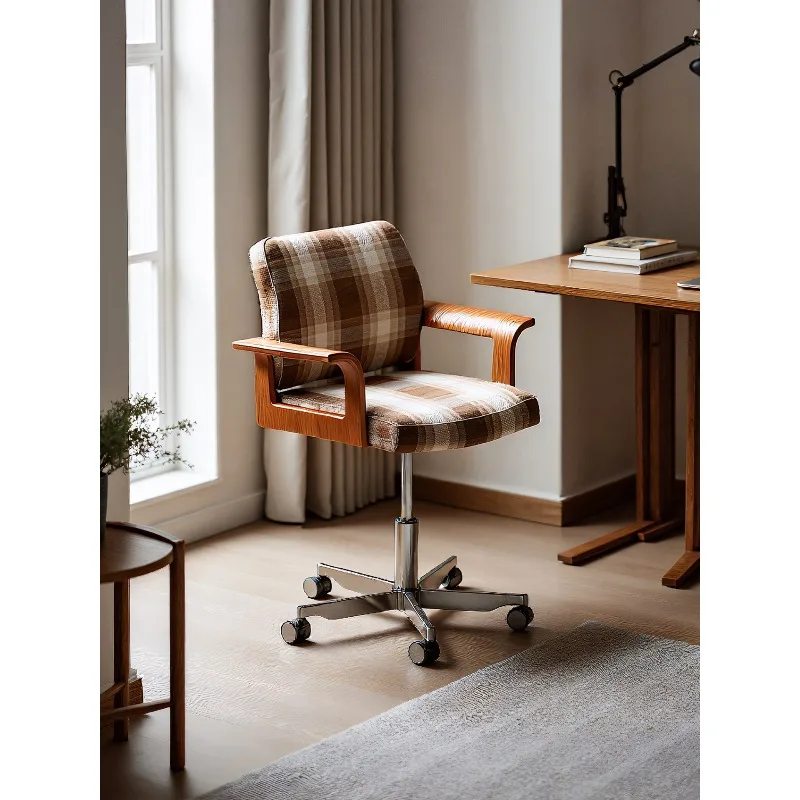 

Boss chair antique solid wood office rotating study desk computer chair backrest single sofa chair