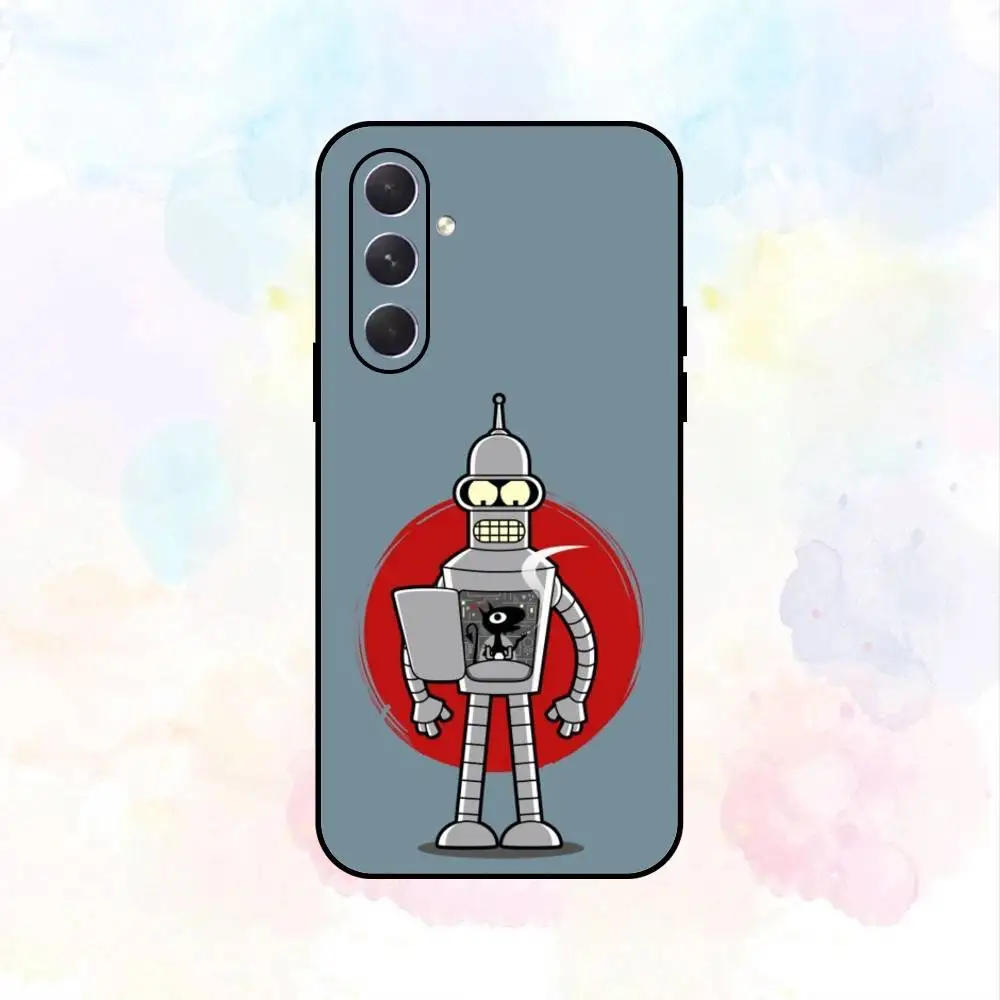 F-Futurama Engraçado B-Bender Phone Case Para Samsung Galaxy A73, A72, A71, A70, A53, A52, A51, Outros Soft Black Shell