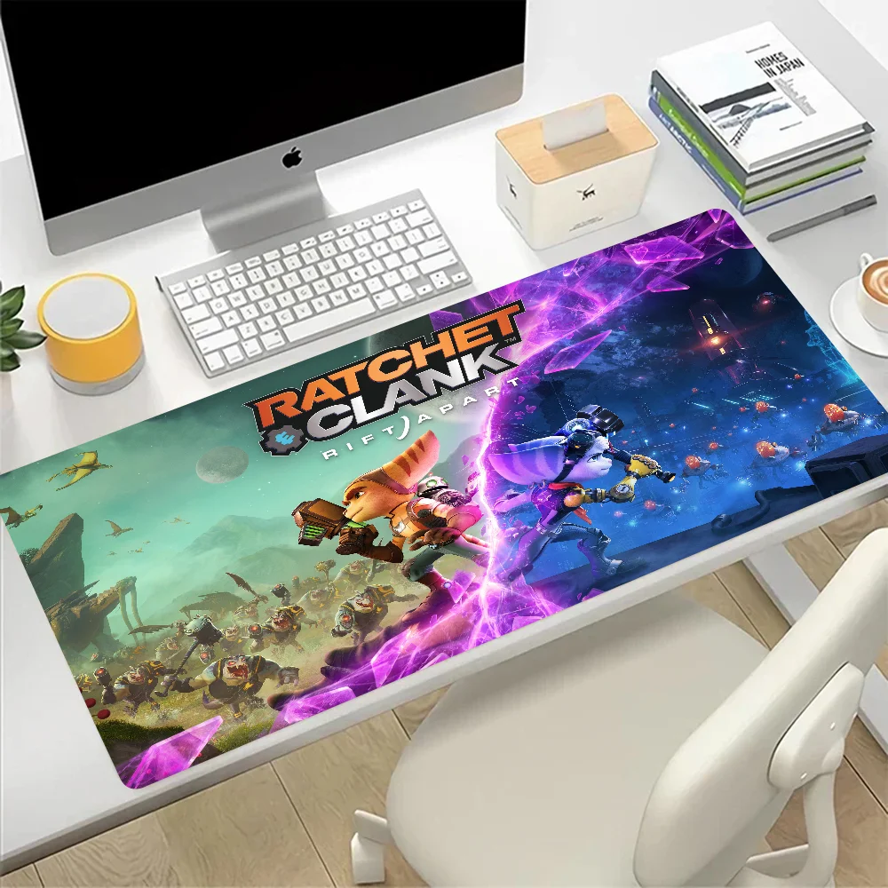 Imagem -02 - Ratchet e Clank Grande Gaming Mouse Pad pc Gamer Mousepad Esteira do Computador do Escritório Xxl Teclado do Portátil Mesa