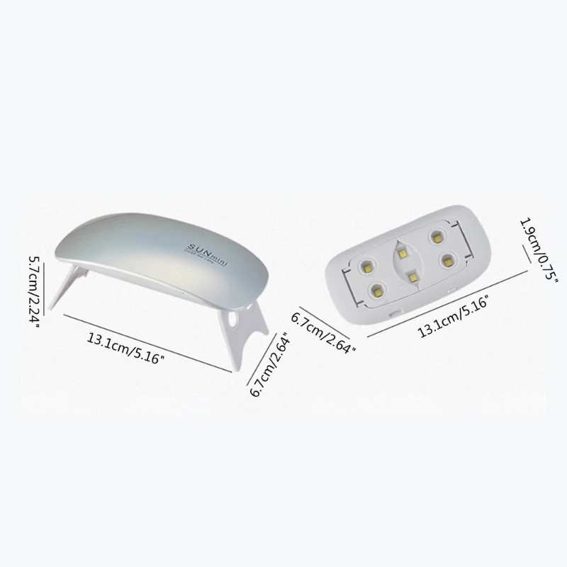 6 LED-kralen UV / LED Twee lichtbron Nagelgel-uithardingsmachine Thuismanicure-tool 97QE