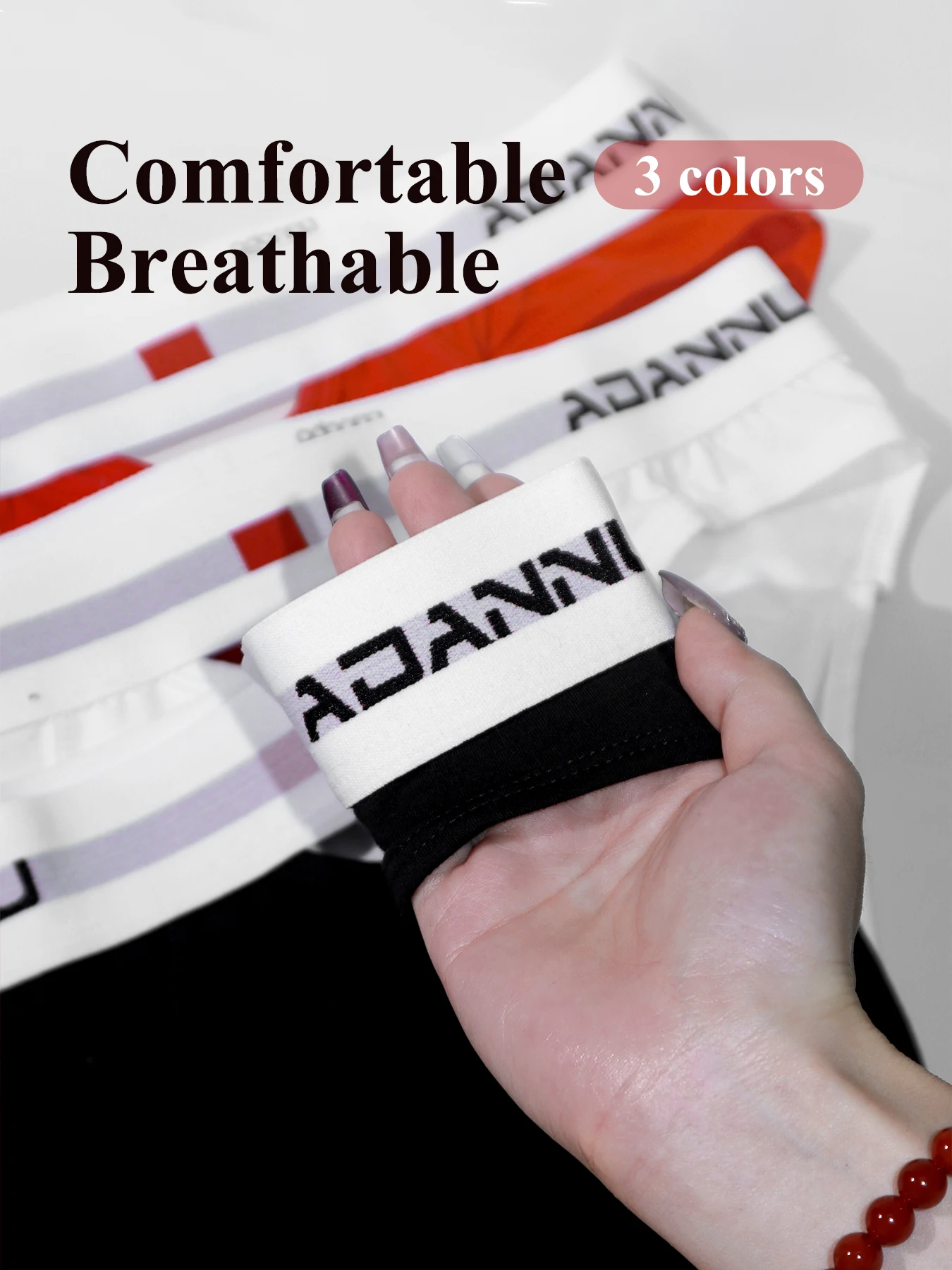 3Pcs Mixed Colors Men Underwear Sexy Personality Front Back Opening Design Breathable Comfortable Low Waist Triangle Man Briefs