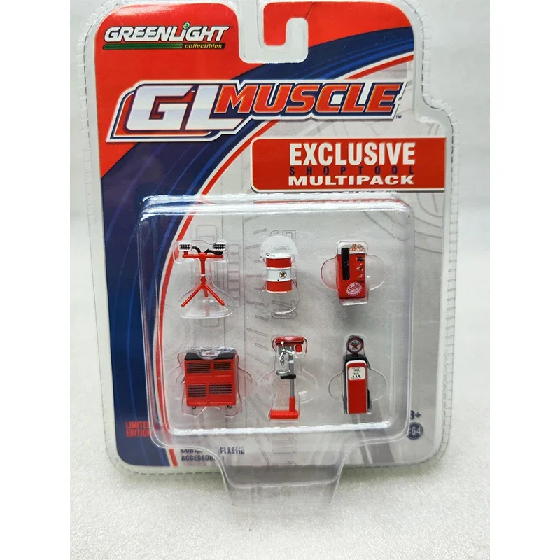 

Greenlight 1:64 Caltex Shop Tools Firestone Accessory Shoptool Auto Body Shop 4-Post Lifts Series Multipack Limited Edition