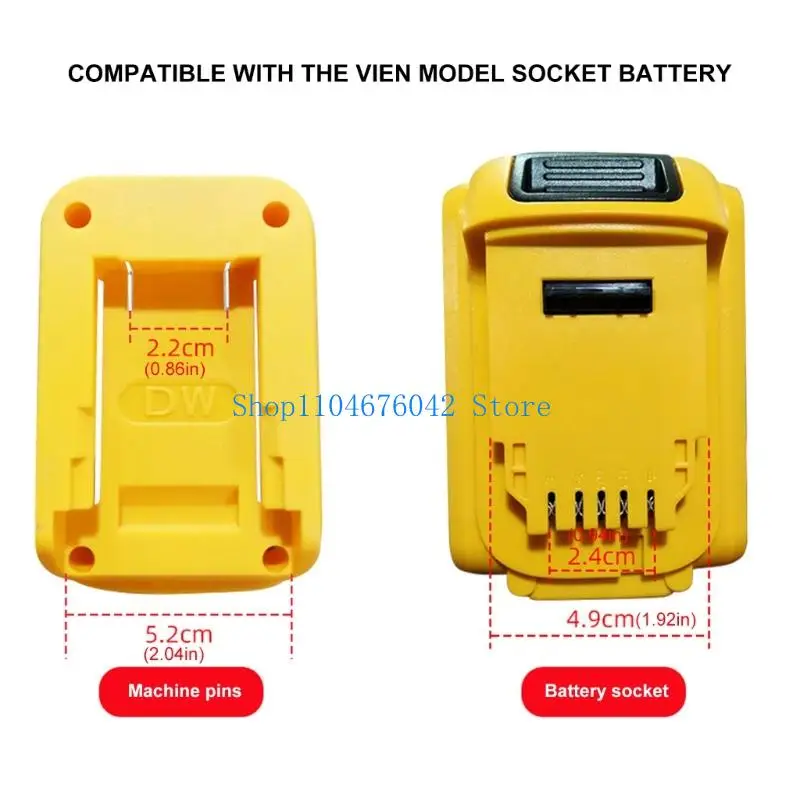 

652F Double USB Output 18V Cordless Flood Light 6000K Color Temperature For Power Tool Construction Sites And Emergency Use