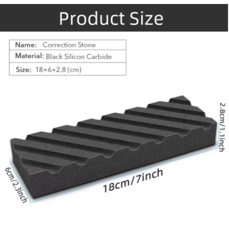 

Professional White Aluminum Oxide Correction Stone-180x60mm Horizontal Stripes Sharpening Stone for Whetstone Repair&Maintenance