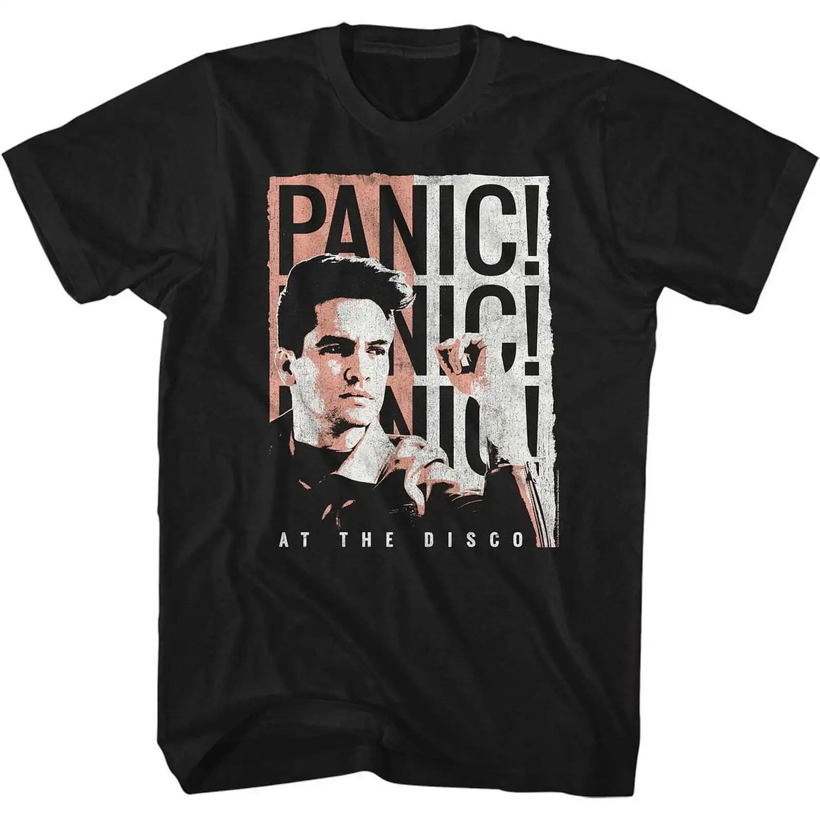 Panic At The Disco Panic! Black Adult T-Shirt