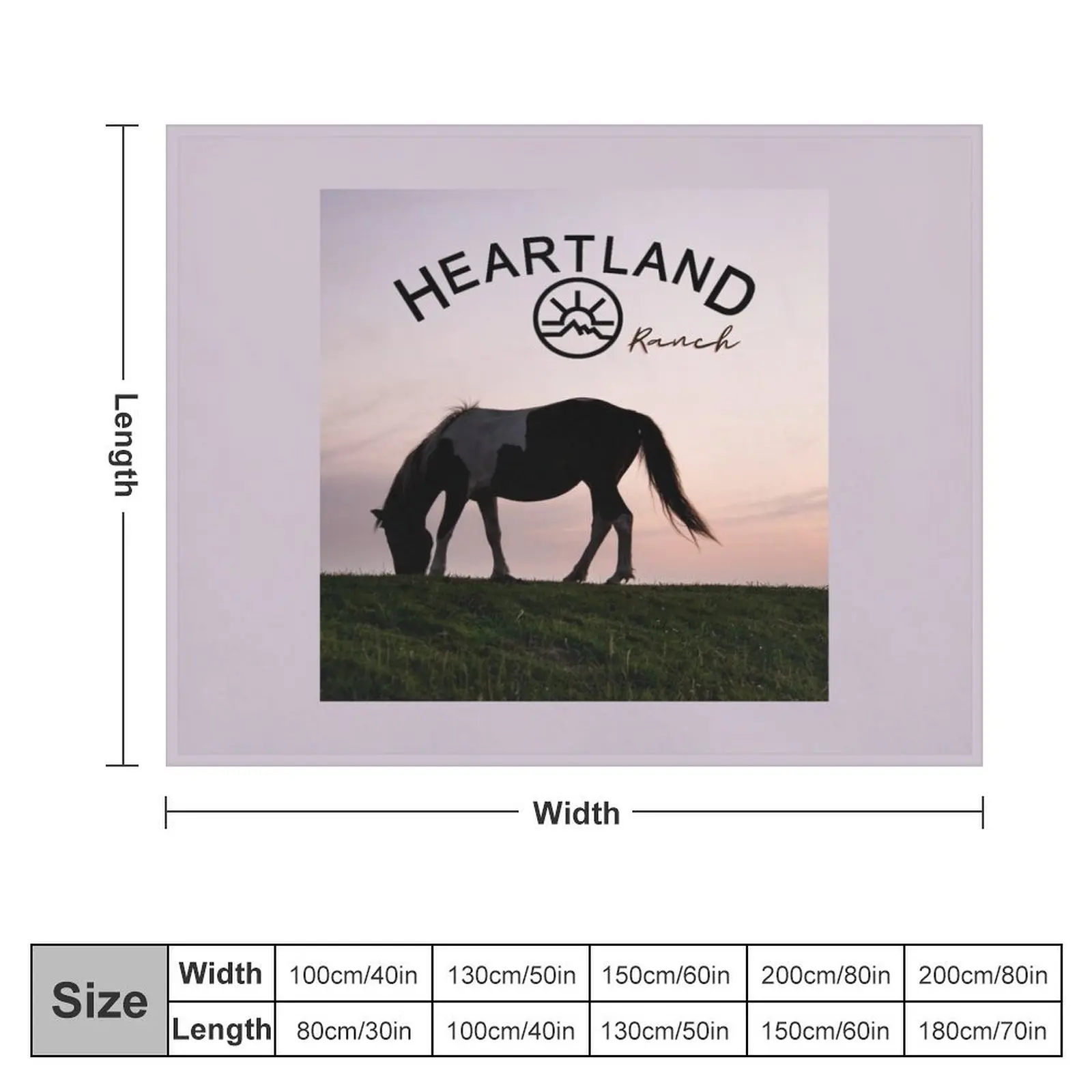 Heartland Ranch , Heartland Horse Throw Blanket manga halloween Beach Blankets