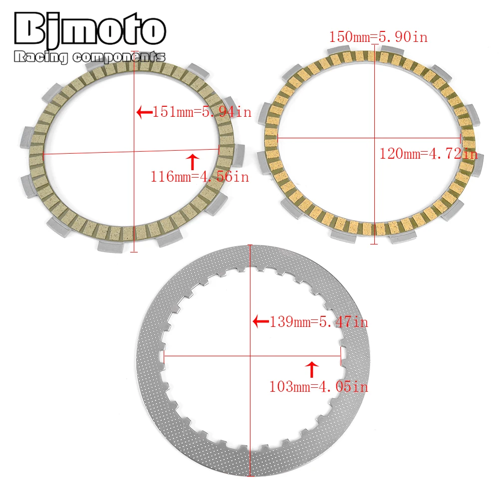 Clutch Friction Plates Disc FOR Suzuki GSX600 GSX750F Katana 1998-2006 GSX750W 1998-2003 GSF650 Bandit 650 2005-2006