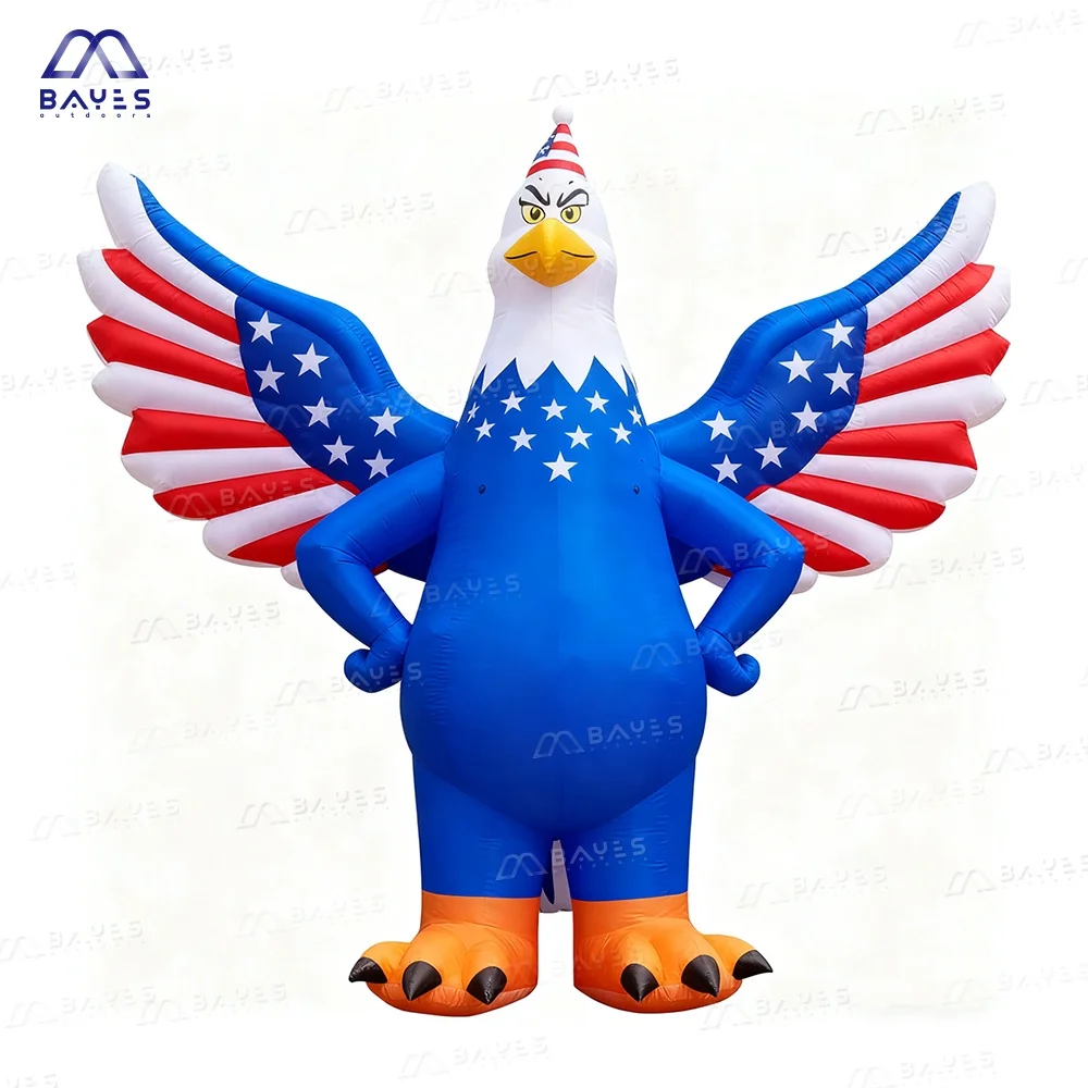 Giant Inflatable Character Balloon-Waterproof Built-In Fan Plug Powered Windproof Multi-Color Party Decoration