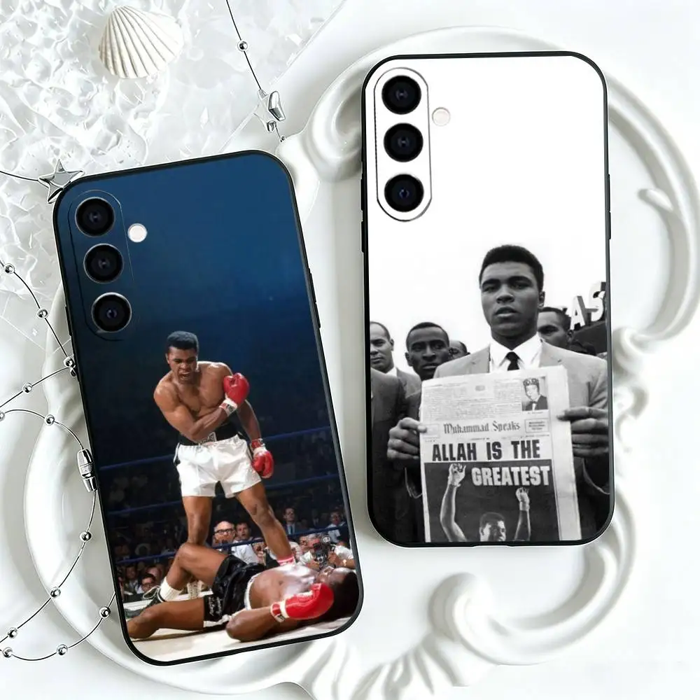 Legend boxer Muhammad Ali Phone Case For Samsung Galaxy A73,A72,A71,A70,A53,A52,A51,Others Soft Black Cover