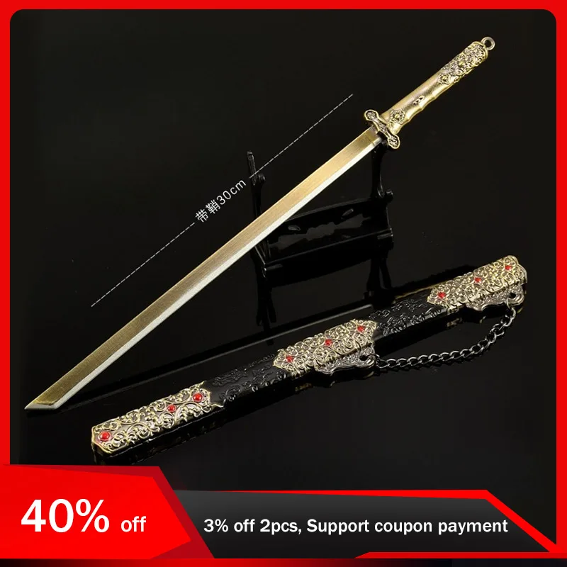 

30cm/11.8in Samurai Swords Cosplay Katanas Anime Peripherals Weapon Props Model Party Supplies Funny Gifts Table Ornaments Toys