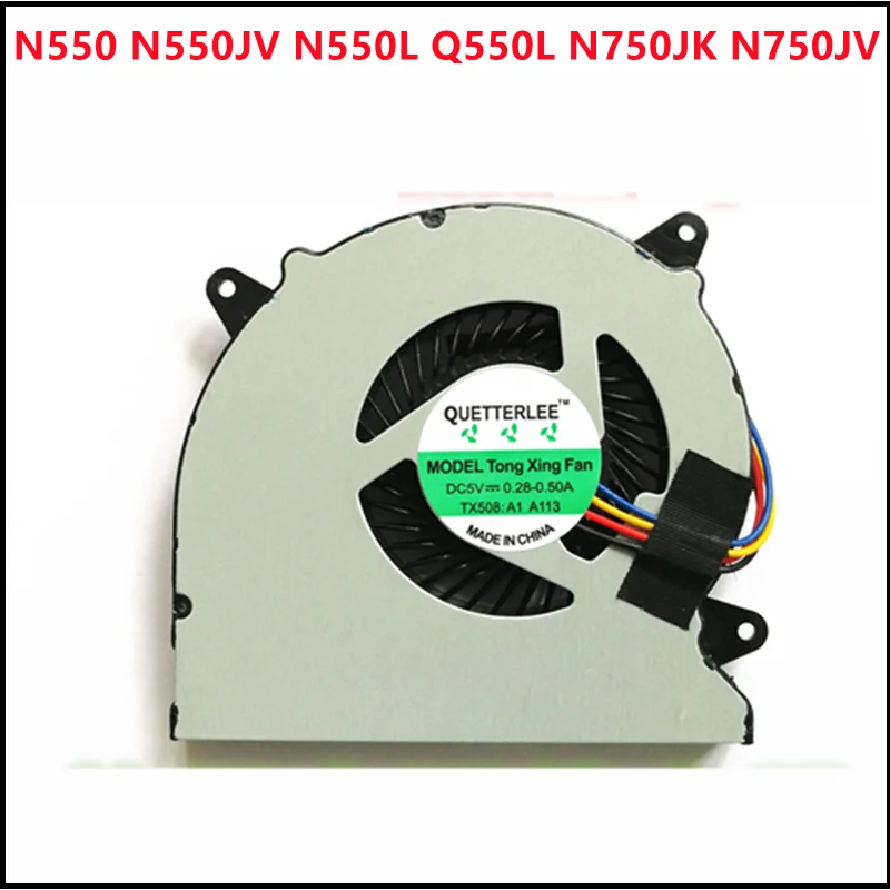 New Laptop CPU Cooling Fan Cooler For ASUS N550 N550JV N550L Q550L N750JK N750JV  N750 N750JK G550JK