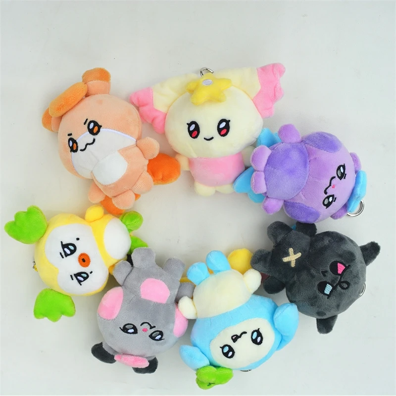 Mighteez Plush Keychain Cute ATEEZ Character Hanging Doll Charm Soft Bag Backpack Accessory For Teens Kpop Fans Holidays Gift