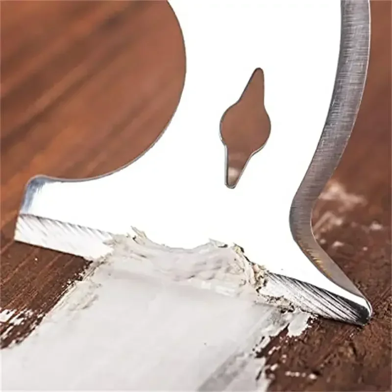 Raschietto per mastice per vernice in acciaio inossidabile 9 in 1 Pala per pulizia calafataggio Strumento per rimozione mastice Coltello Pittore per raschietto per carta da parati in legno