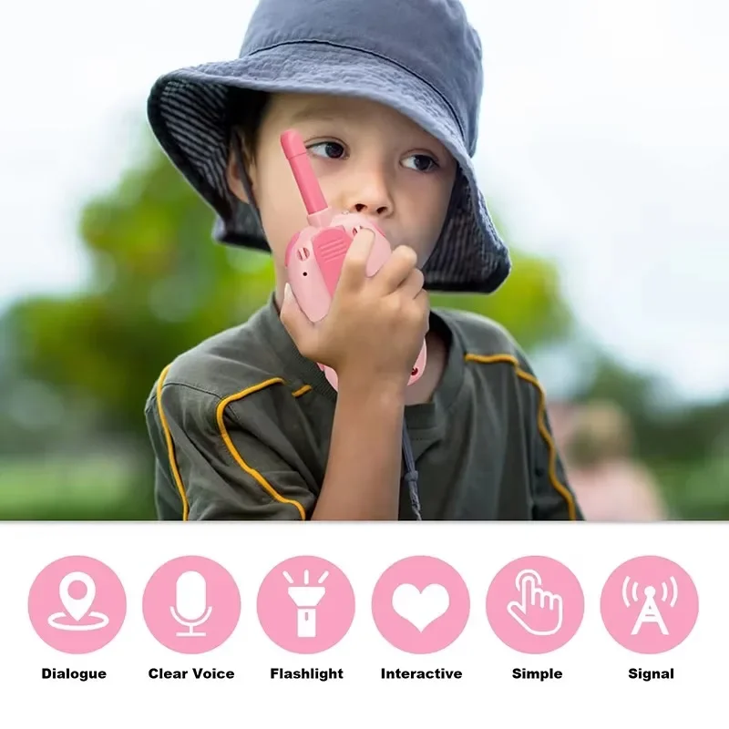 2 Pack Walkie Talkies for Kids – Rechargeable 22-Channel 3KM Long Range 2-Way Toy