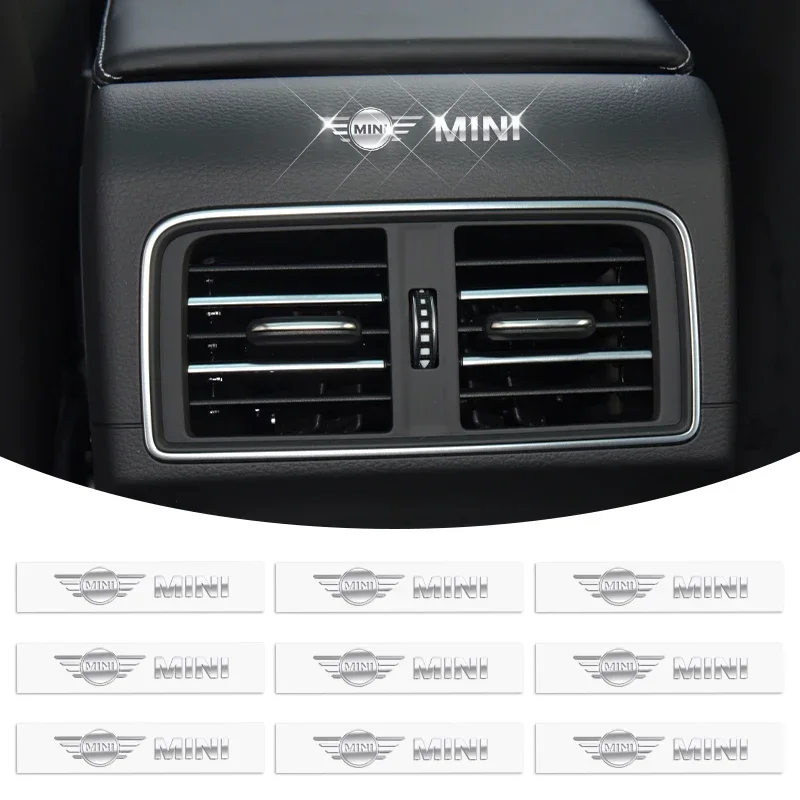 

2/5/10pcs 3D Metal Car Interior Dekoration Stickers Badges Auto Styling For BMW Mini Cooper Countryman Clubman R55 R56 R60 F54