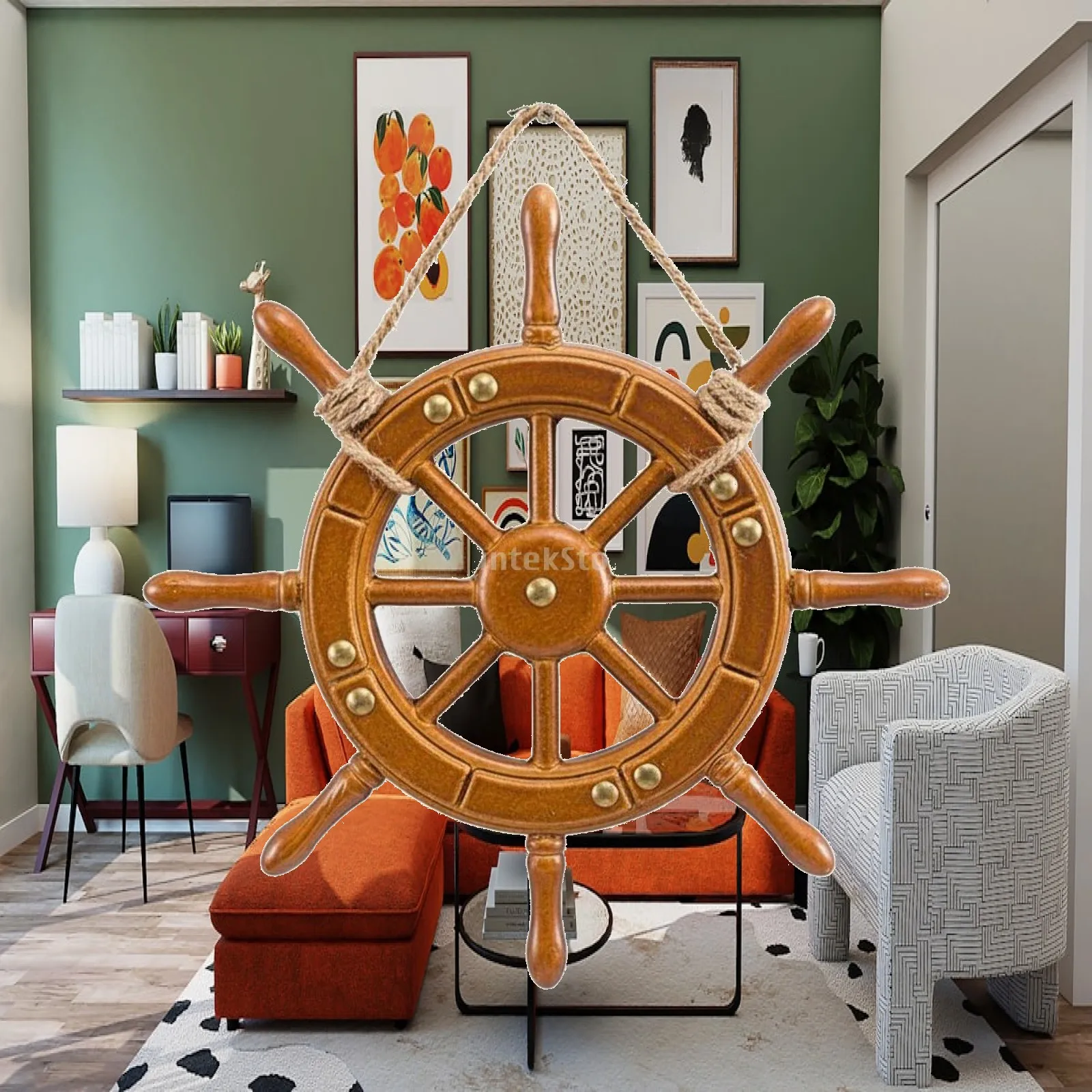 Home Decor Nautical - Volante da Bar Fatto a Mano,