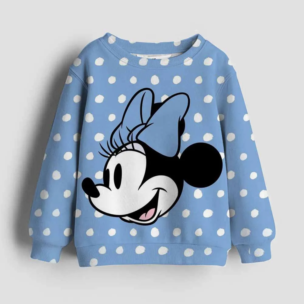 Disney Mickey Mouse sweatshirt, modieuze vrijetijdskleding voor kinderen, nieuwe herfstkleding, lange sle met cartoonprint voor jongens en meisjes