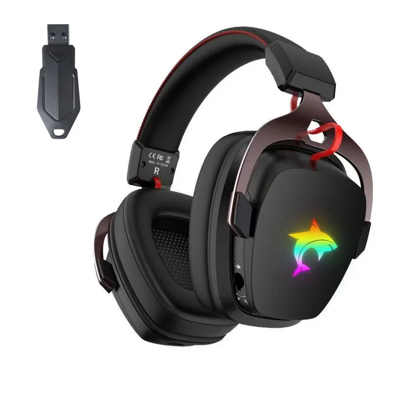 

Беспроводная игровая гарнитура S20 для компьютера, наушники с креплением на голову, 2.4G Bluetooth, универсальные для настольных ПК и PS4