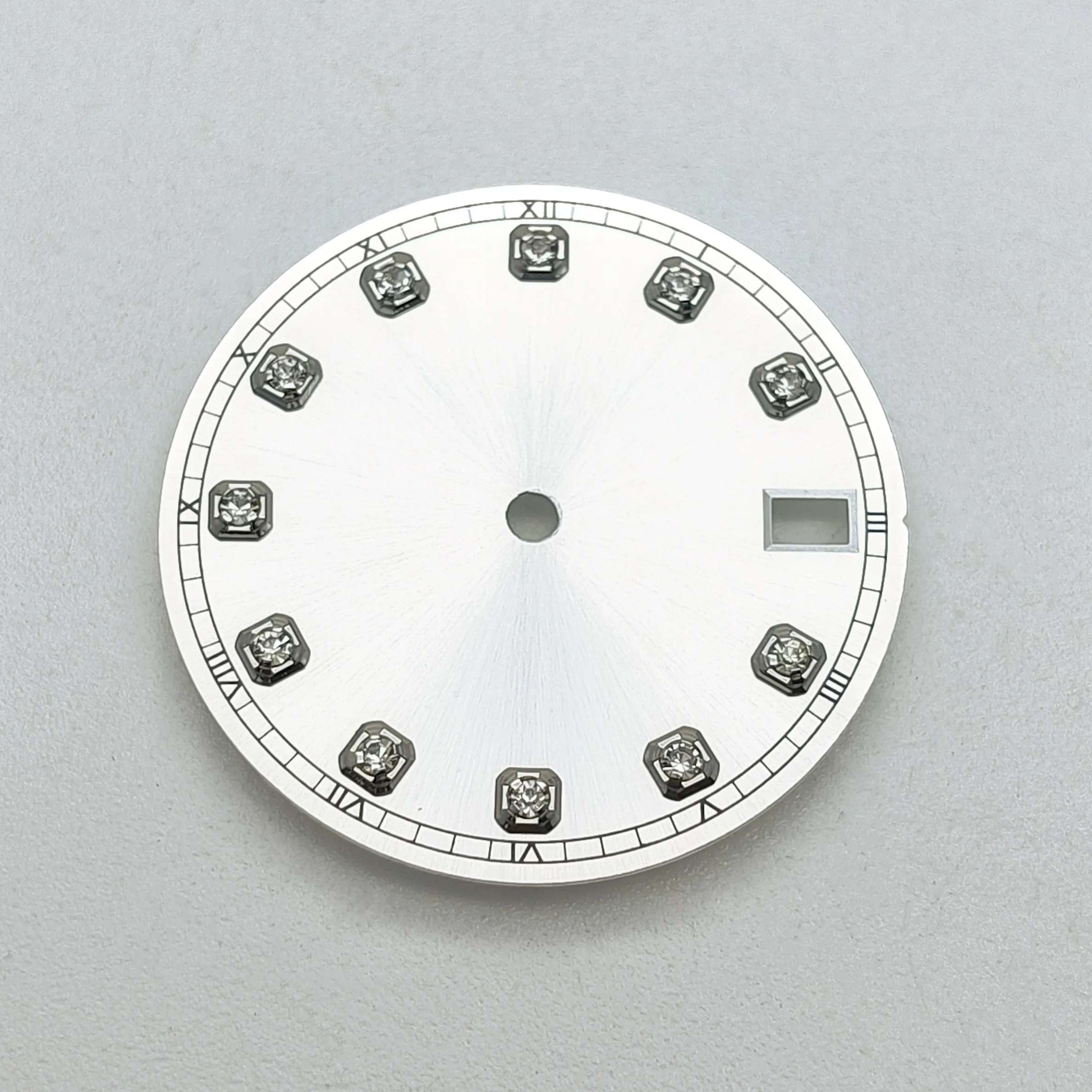 Dial Rhinestone para Movimento Automático, Assista Parte, 28.5mm, Ajuste para NH35