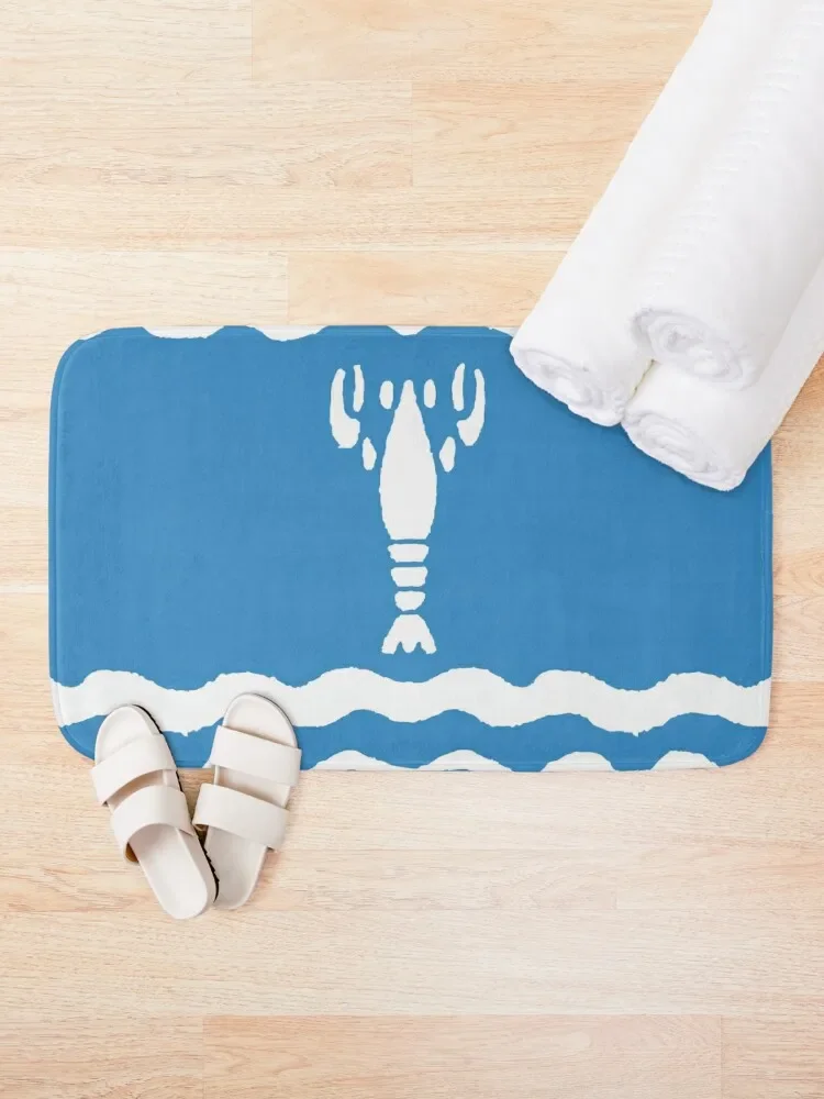 Blue Lobster Shirt (Totk) Bath Mat Carpet Bathroom Home Decor Kit Bathroom Non-Slip Pad Mat