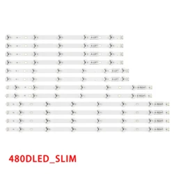 12pcs LED Backlight Strip 480DLED_SLIM for TX-48CX350B TX-48CX400E TX-48CX400B 48S3653DB 48U7653DB VES480QNSS-2D-U01