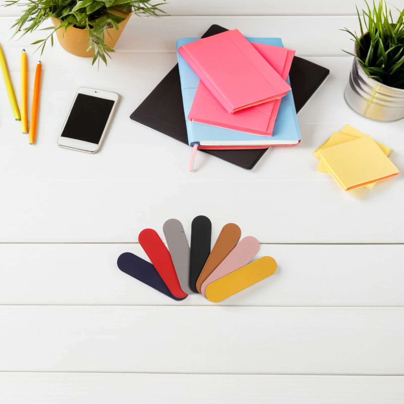 

14Pcs Pen Sleeve Reinforced Structure Soft Interior Fountain Ballpoint Pen Case Storage Pouch PU Pencil Case Pencil Sleeve