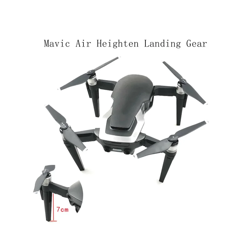2 Pairs Heighten Landing Gear 7cm Leg Shock Absorber Tripod Bracket Extending Kit Protect Legs Foot Frame For DJI Mavic Air