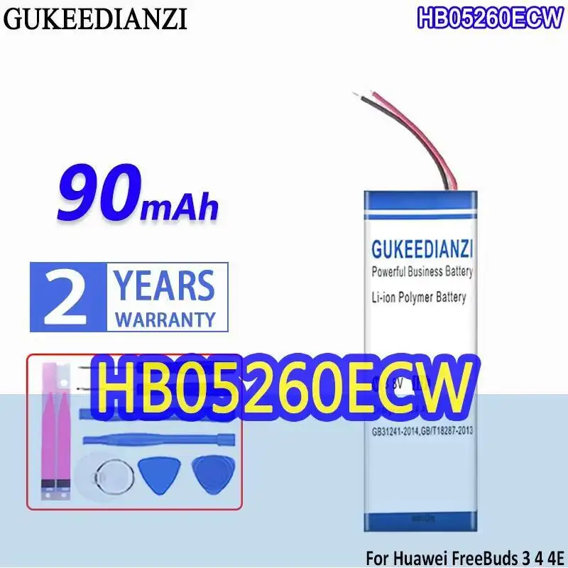 

Для Huawei Freebuds 3 4 4E Bluetooth наушники HB05260ECW 1 шт. аккумулятор 90 мАч долговечный