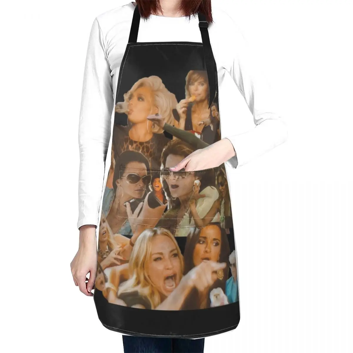 REAL HOUSEWIVES COLLAGE Apron kitchen and home Costume Waiter waiter nail tech supplies Apron