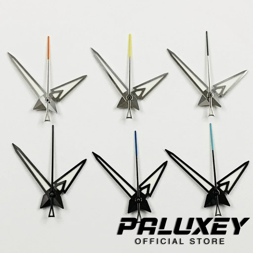 Nh35 Silver Black Watch Hands Luminous For NH35 NH36/4R/7S Movement Watches Pointers Replacement Parts