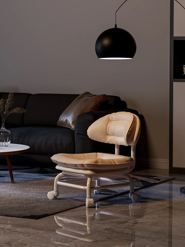 /Universalrad kleiner Hocker Haushalt Riemenscheibe niedriger Hocker Rückenlehne Stuhl