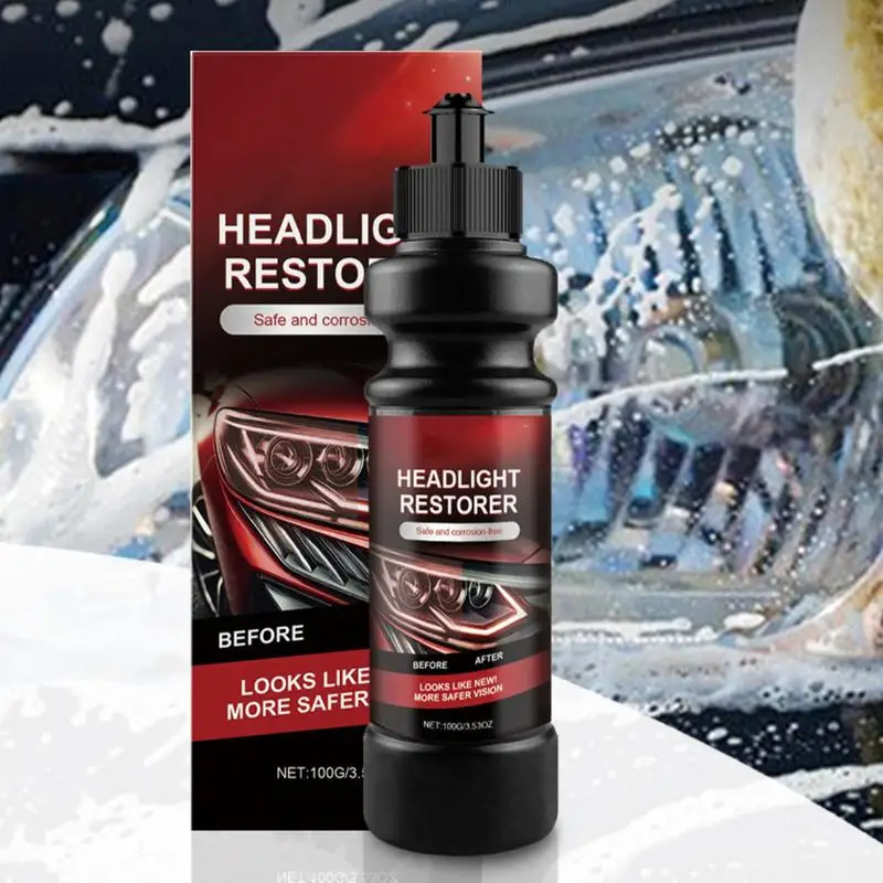 Car Headlight Repair Cream Auto Headlight Repair Paste Professional Formula Restoration Cleaner For Truck Motorcycle Electric